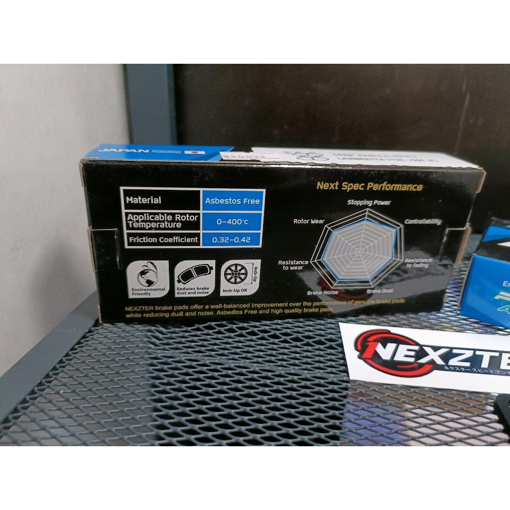 46.ผ้าเบรคหน้า NEXZTER 7558AC ใส่รถรุ่น SUZUKI GSX-R150 / GSX-S150 / RAIDER FI150