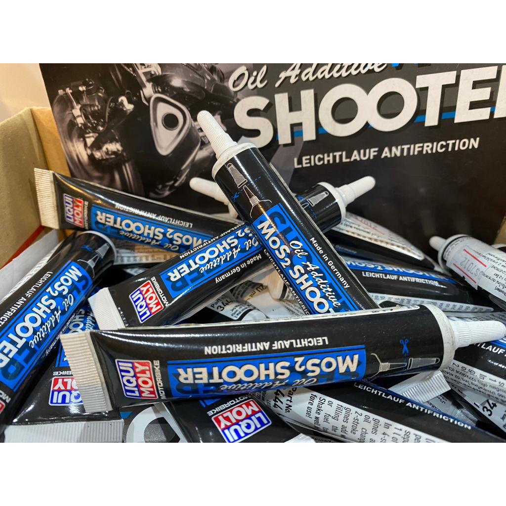 Liqui Moly Oil Additive MoS2 Shooter สารเคลือบและหล่อลื่นเครื่องยนต์ LIQUI MOLY MOTORBIKE MoS2 SHOOTER