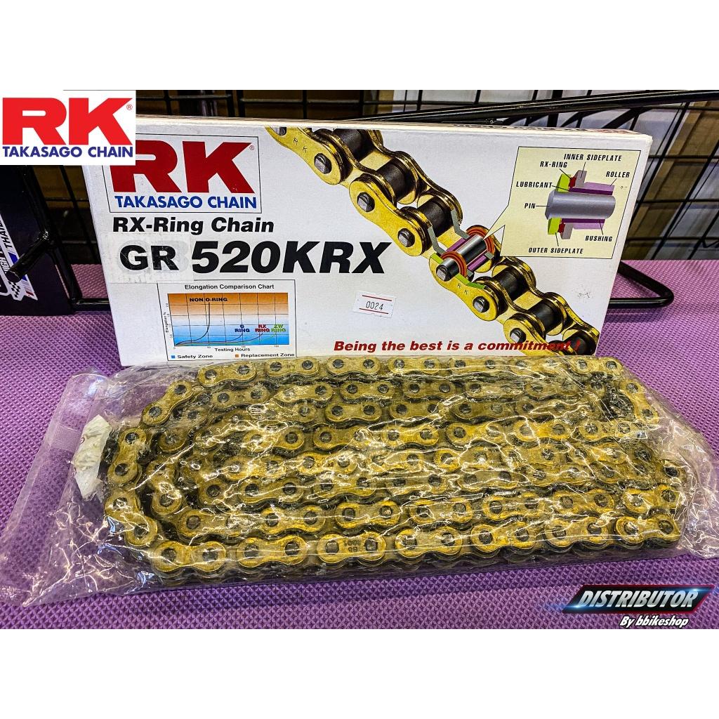 รวมโซ่ RK KRX  520 525 KRX rx-ringข้อหนา 120ข้อ โซ่สี มีให้เลือกหลากหลายสี RK Takasagoโซ่คุณภาพจากญี่ปุ่น RK แท้💯