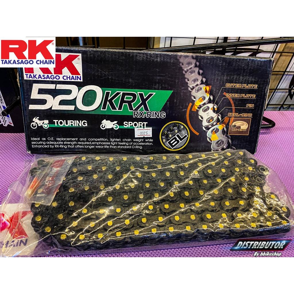 รวมโซ่ RK KRX  520 525 KRX rx-ringข้อหนา 120ข้อ โซ่สี มีให้เลือกหลากหลายสี RK Takasagoโซ่คุณภาพจากญี่ปุ่น RK แท้💯