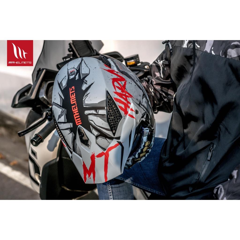 NEW!!2022 หมวกกันน็อค MT รุ่นSTREETFIGHTER SV HARVY MATT GREY 🇪🇸