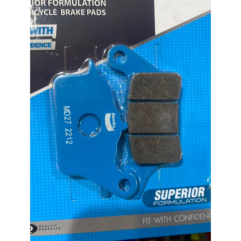 ผ้าเบรคหน้า BENDIX MD27 ใส่รถรุ่น Air Blade / Click I / Scoopy I (ไม่abs) / Zoomer