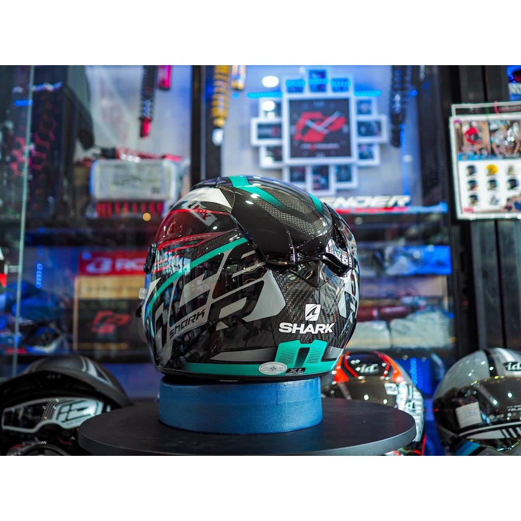 📣หมวกกันน็อค SHARK RACE-R PRO CARBON  ASPY CARBON RED BLUE รับประกัน 5ปี เต็ม