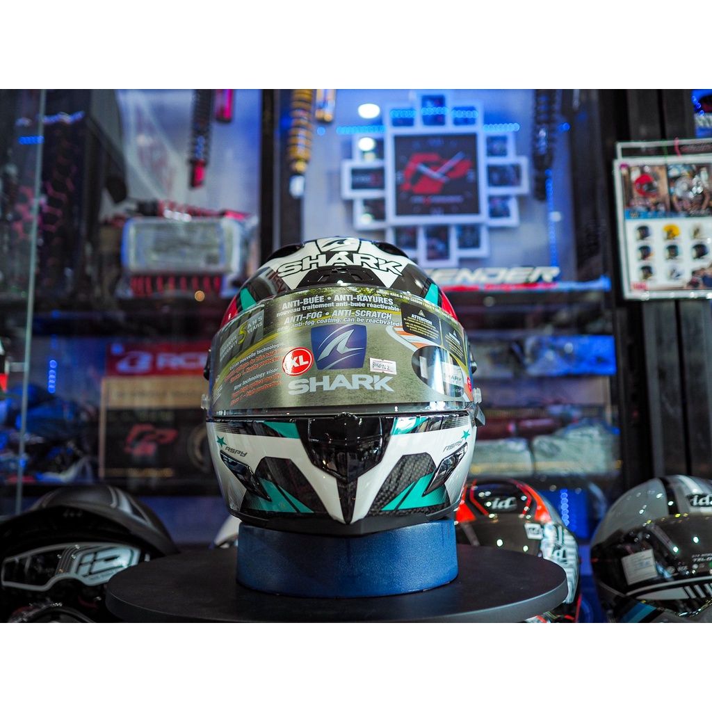 📣หมวกกันน็อค SHARK RACE-R PRO CARBON  ASPY CARBON RED BLUE รับประกัน 5ปี เต็ม