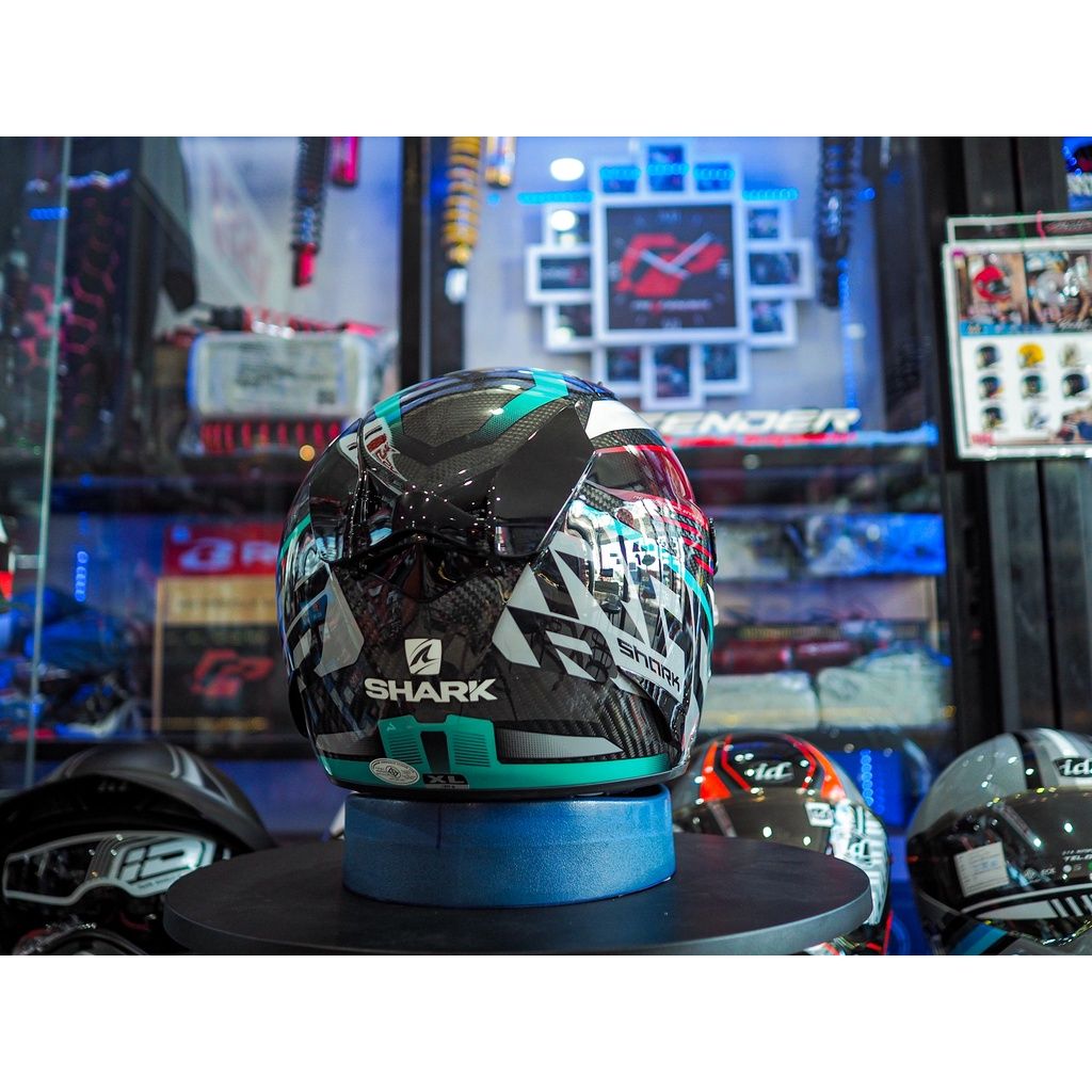 📣หมวกกันน็อค SHARK RACE-R PRO CARBON  ASPY CARBON RED BLUE รับประกัน 5ปี เต็ม