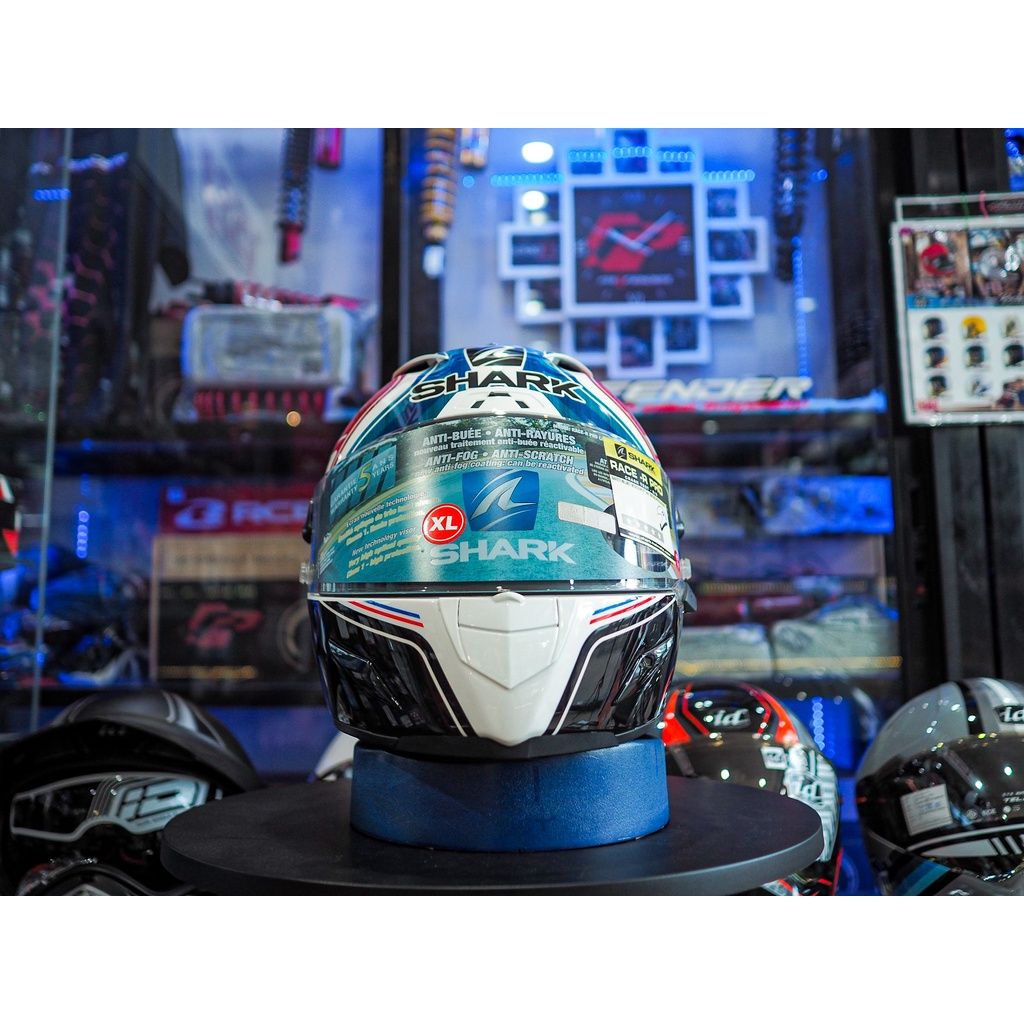 📣หมวกกันน็อค Shark รุ่น Race R-Pro ลาย Zarco GP De France 2018 เหลือใบสุดท้าย ไม่มีผลิตแล้ว รับประกัน 5ปี เต็ม