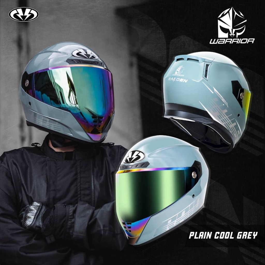 !!New!!2022  Raiden รุ่น Warriors สีพื้น แว่น2ชั้น ชิวหน้ารูปแบบไม่ซ้ำใคร มีให้เลือกถึง4สี แบรนด์ Raiden