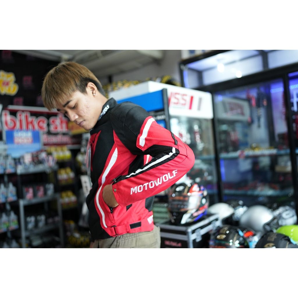 เสื้อการ์ด แบรนด์ MOTOWOLF A01