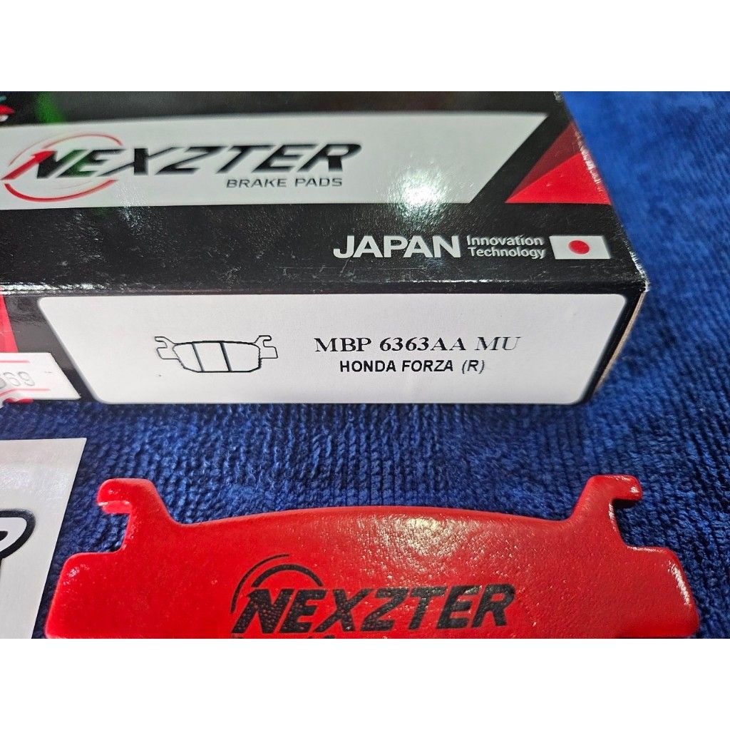 ผ้าเบรคหลัง NEXZTER 6363AA 117117AA สำหรับรถรุ่น FORZA 300,350 TRK 502 TNT300.25