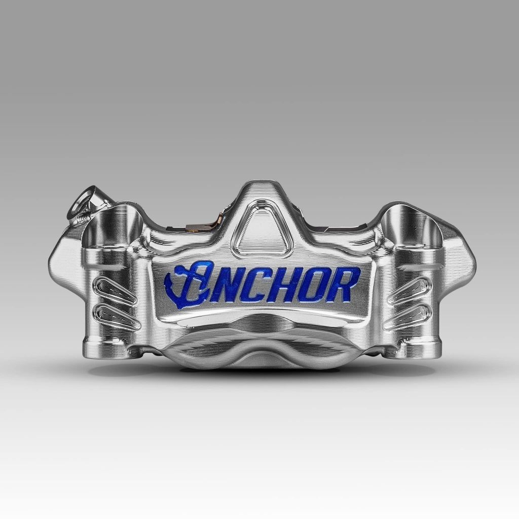 8.ปั้มเบรค Anchor ANC71 108mm งานCNC ขนาดลูกสูบ 32mm*4 วัสดุลูกสูบ Aluminum Alloy สินค้ารับประกัน 1 ปี