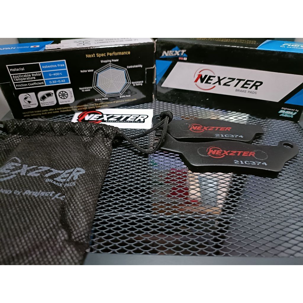 ผ้าเบรคหน้า NEXZTER 7558AC ใส่รถรุ่น SUZUKI GSX-R150 / GSX-S150 / RAIDER FI150.46