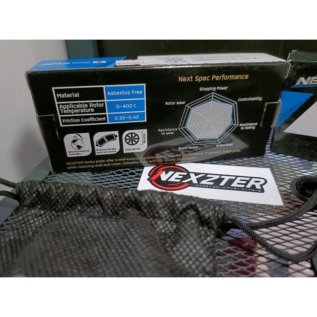 ผ้าเบรคหน้า NEXZTER 7558AC ใส่รถรุ่น SUZUKI GSX-R150 / GSX-S150 / RAIDER FI150.46