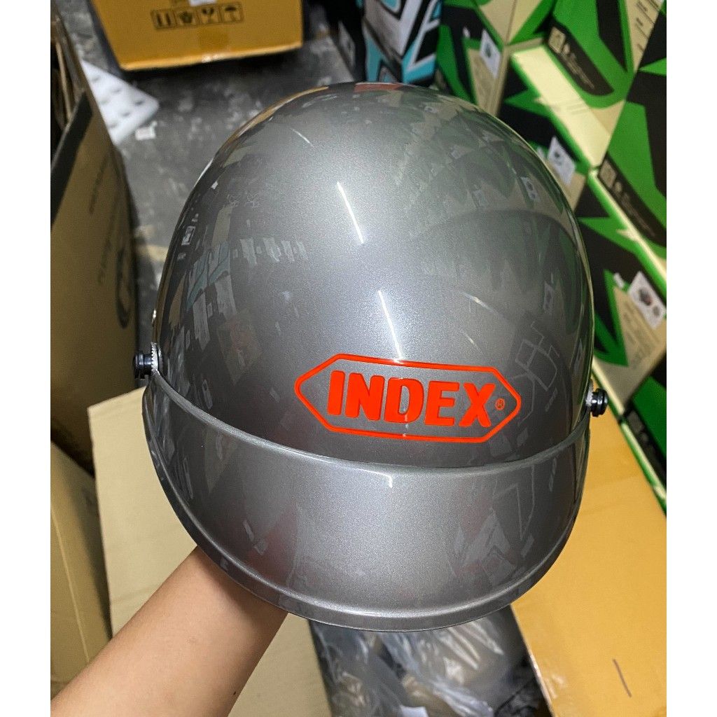 หมวกกันน็อคครึ่งใบ 😁index lady มี .มอก. ทรงซิ่ง ผู้หญิงใส่ได้ ผู้ชายใส่ดี ราคาเบาสบายกระเป๋า