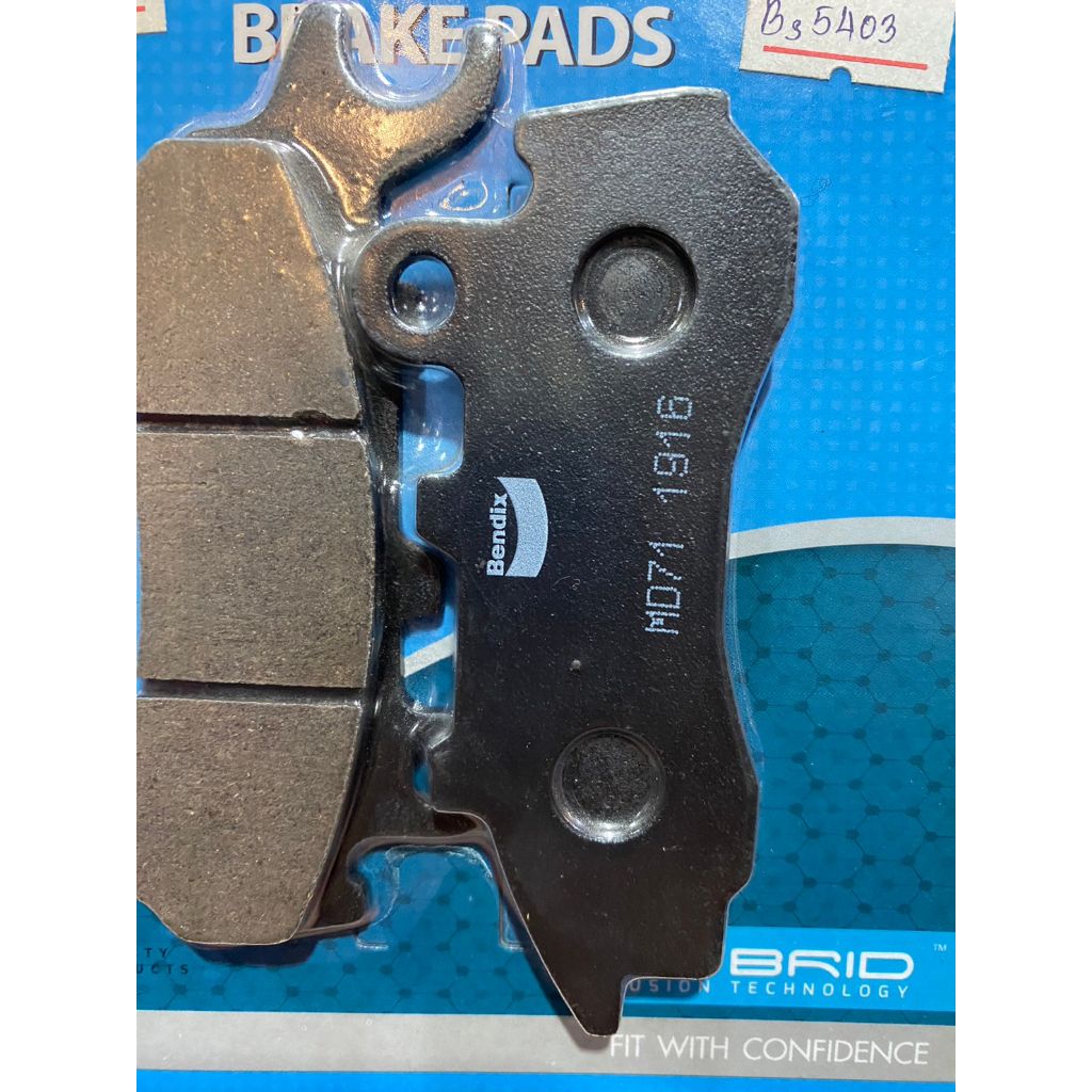 34.ผ้าเบรคหน้า BENDIX MD71 ใส่รถรุ่น PCX 150 2018 / Zoomer-x Combine new