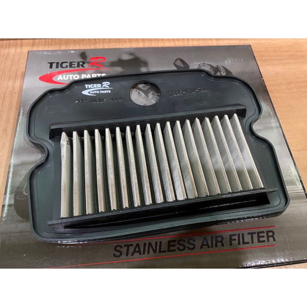 ไส้กรองอากาศสแตนเลส รุ่น WAVE110I 2021 WAVE125I 2023 / PIRANHA / TIGER-R  ไส้กรอง กรองอากาศ