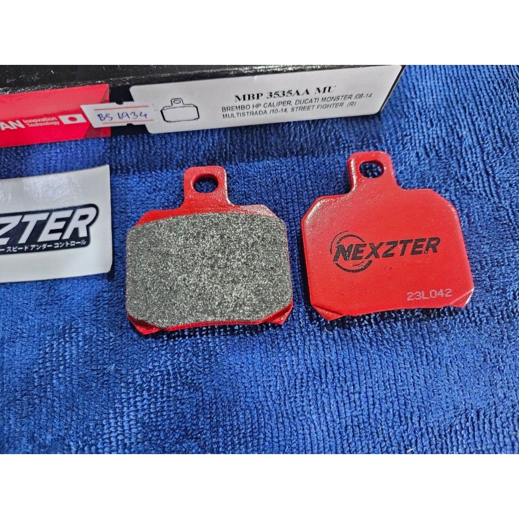 ผ้าเบรคหลัง NEXZTER 3535AA 2 POTS ปั้มด้วง ปั๊มปีกผีเสื้อ สำหรับรถรุ่น MONSTER 795/796  899/959 PANIGALE HYPERMOTRAD.23
