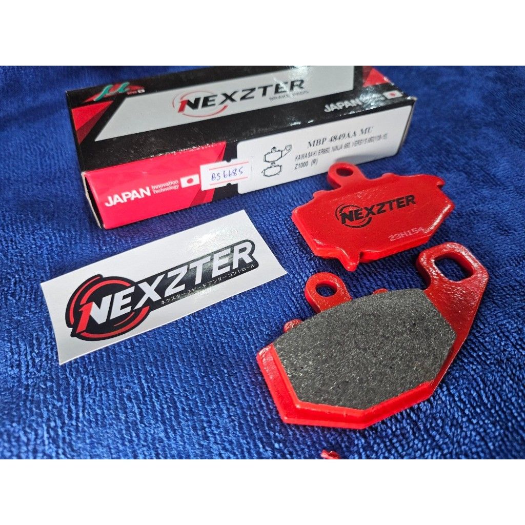 ผ้าเบรคหลัง NEXZTER 4849AA สำหรับรถรุ่นVERSYS 650 09-15,NINJA 1000 11-15,NINJA 650,Z1000 03-15,ZX10R 04-10.21