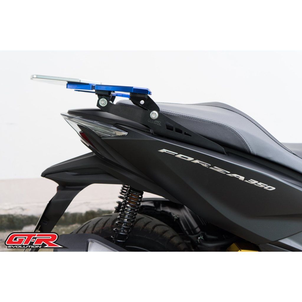 273. ขายึด2D ชุดแผ่นรองกล่องท้ายเบาะ (เหล็กหนา4mm.) GTR FORZA-350 NEW สีดำ