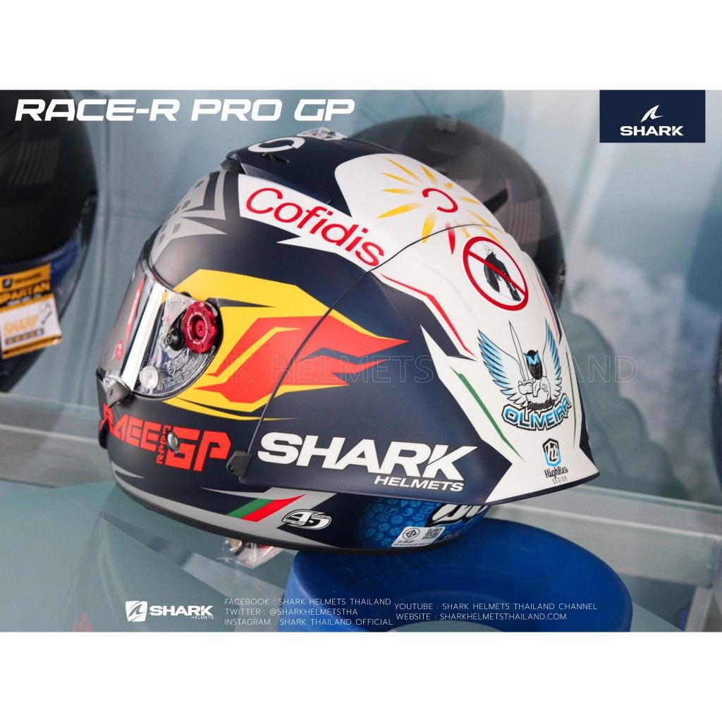 หมวกกันน็อค SHARK RACE-R PRO GP Oliveira Signature (BSW)