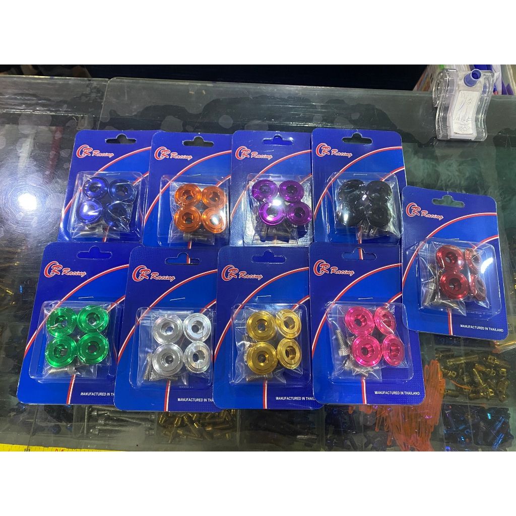 บูชพักเท้าหน้า 4ตัว CNC GRAND FILANO /GIORNO/LEAD125 CR RACING (0453)Color PIRANHA Dual