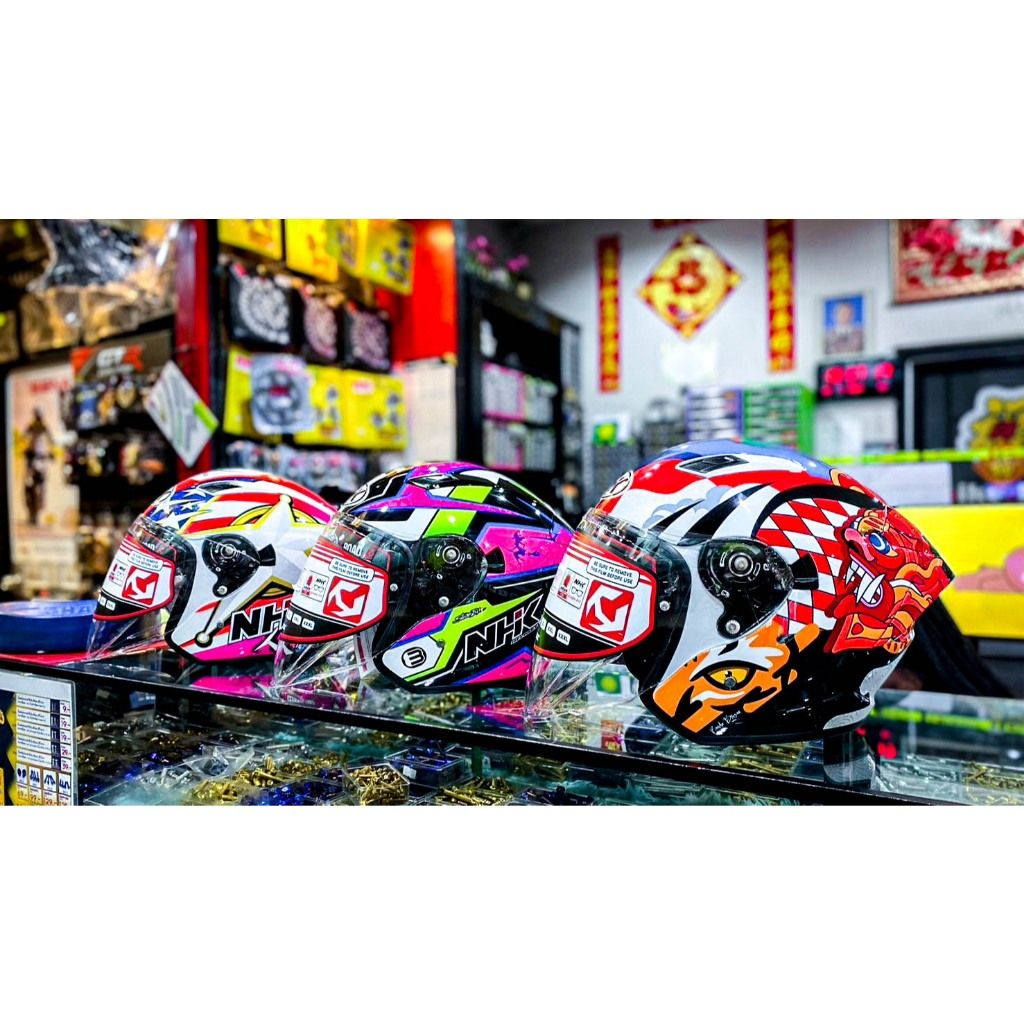 💥 NEW หมวกกันน็อค ครึ่งใบ NHK HELMETS2 Model : S1 GP Pro VISOR 💥open face