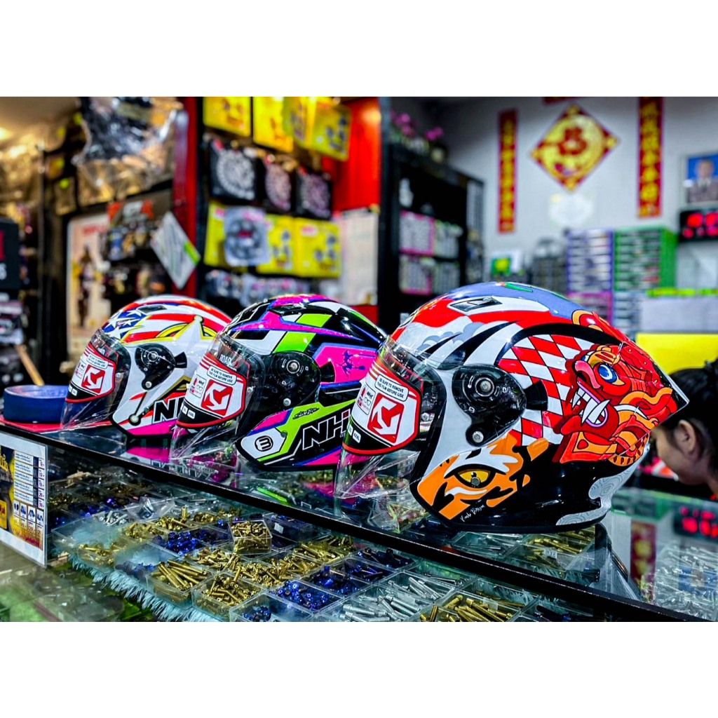 💥 NEW หมวกกันน็อค ครึ่งใบ NHK HELMETS2 Model : S1 GP Pro VISOR 💥open face