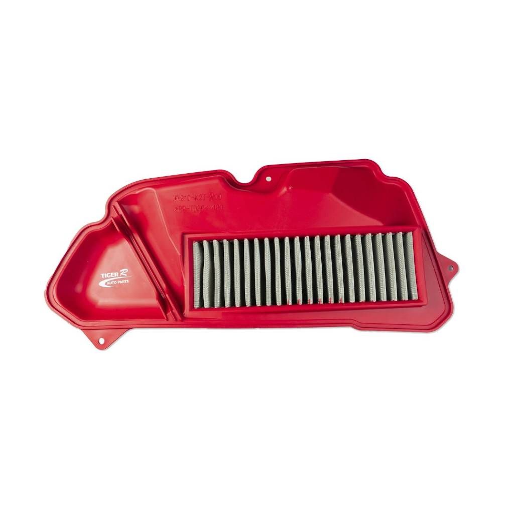 23.ใส้กรองอากาศ สีแดง แบบสแตนเลส สำหรับ HONDA Giorno+ / LEAD125 4V CR Racing กรองอากาศ