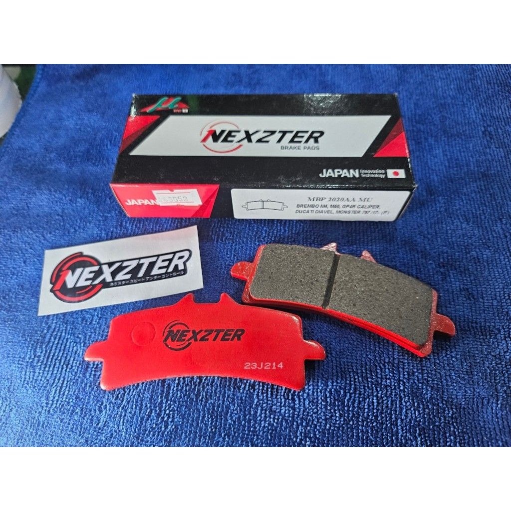 31. ผ้าเบรคหน้า NEXZTER 2020AA สำหรับรถรุ่น BREMBO M4,GP4R,M50 / TRIUMPH / DUCATI / KTM / APRILLIA / BMW หลายรุ่น