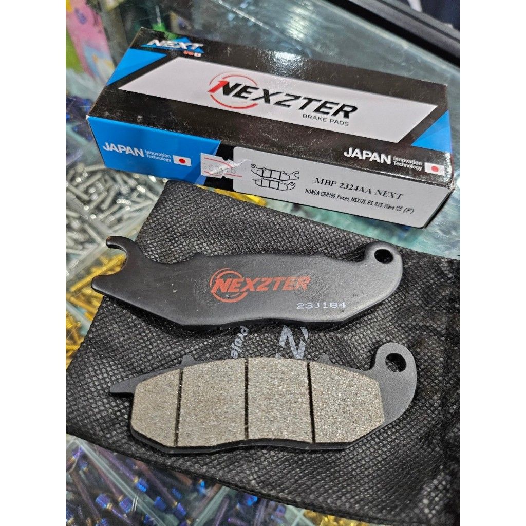 ผ้าเบรคหน้า NEXZTER 2324AA สำหรับรถรุ่น CBR150/MSX125/WAVE125/FUTURE NEO(FUNEO)/RS/RXS.7