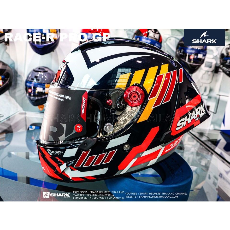 หมวกกันน็อค SHARK RACE-R PRO GP ZARCO SIGNATURE (BWR)