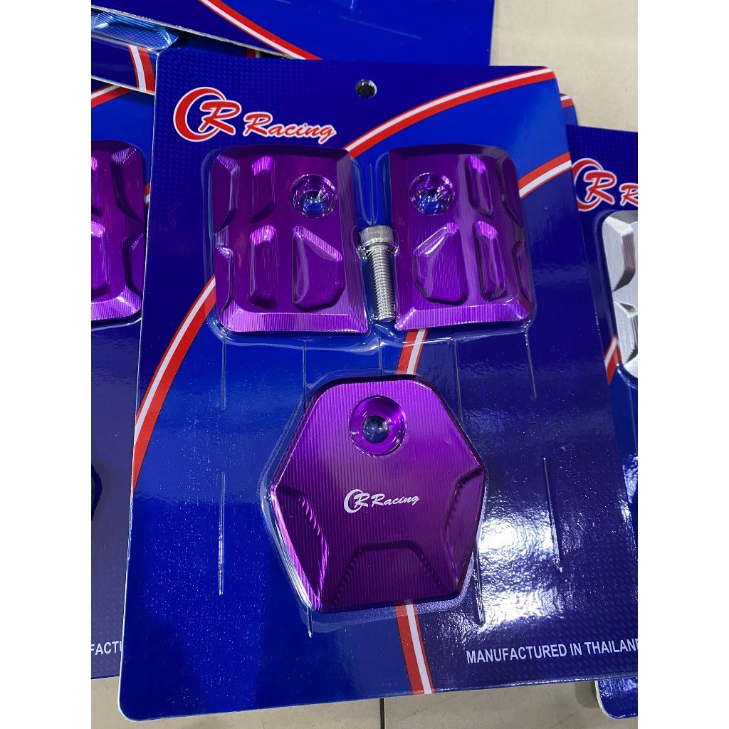 ทรงใหม่ แผ่นปิดกันตก GIORNO125 PIRANHA เวอร์ชั้นเรียบเสมอชุดสี (CR RACING)✅(027)