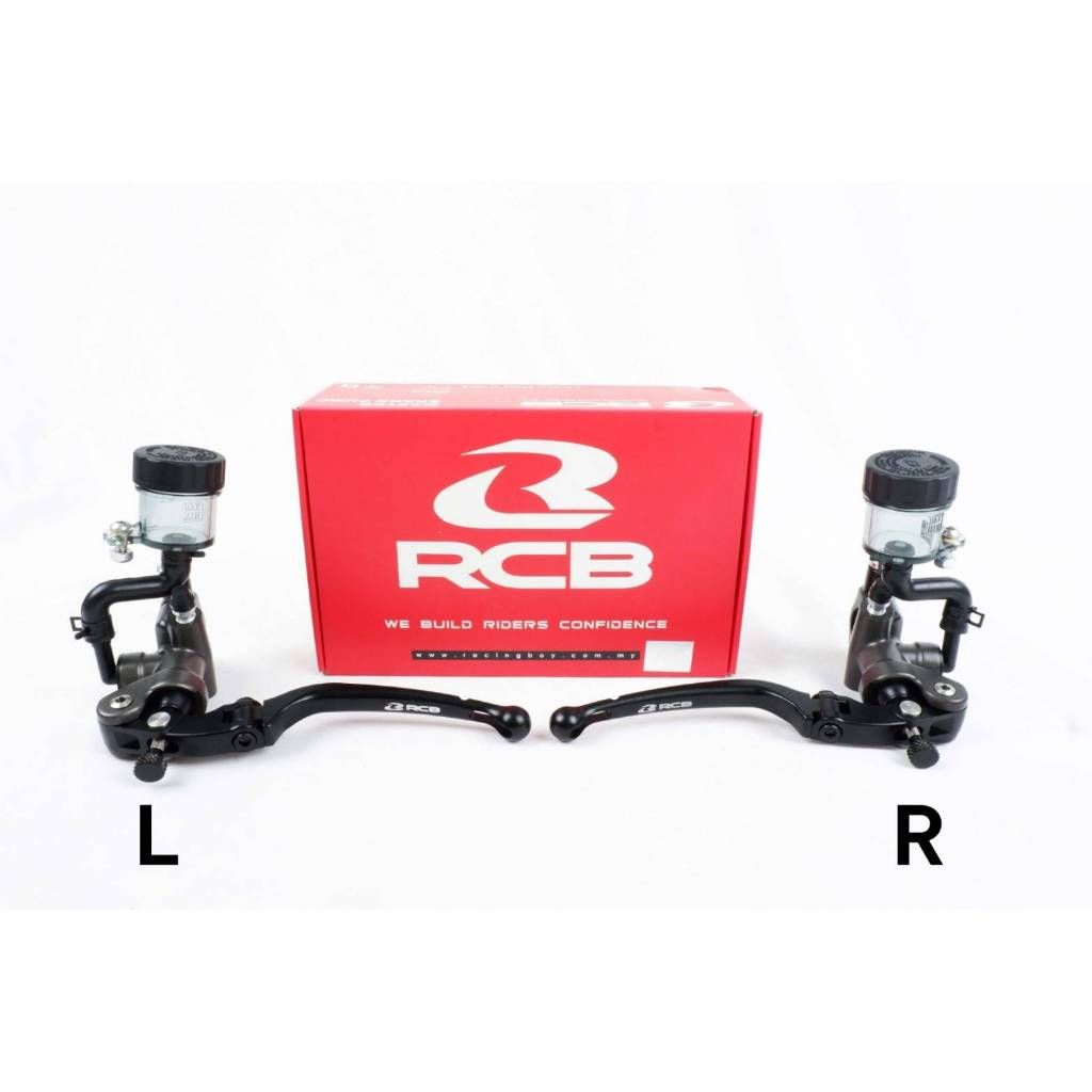 ปั๊มเบรค RCB RS-1 รุ่นใหม่ ก้านคาร์บอ ขนาด17 mm ก้านยาว Racing Boy ปั้มบน ปั้มลอย 17mm. รุ่น S1 ของแท้ 100% (0135)