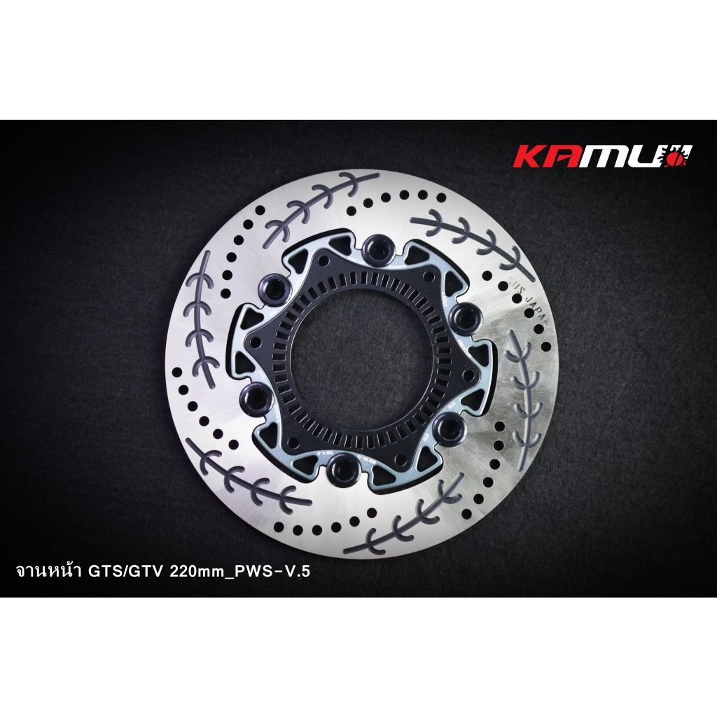 VESPA GTS-GTV 6หมุด #จานดิสก์ Vespa  GTS-GTV ขนาด 220 มิล. PWS-V.5(0384)