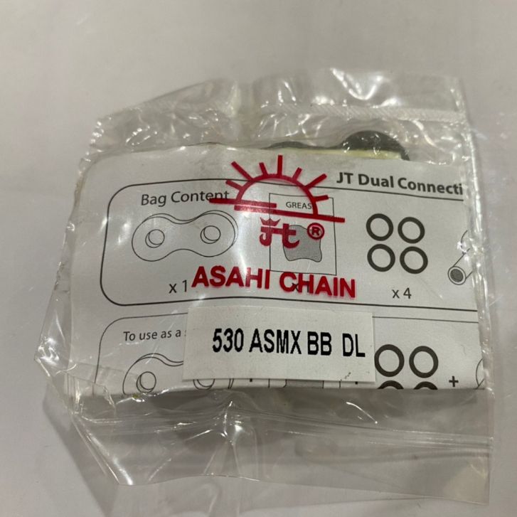 **รวมข้อต่อโซ่ JOMTHAI & RK มอเตอร์ไซค์ เบอร์ 428,520,525,530 X-ring  ข้อต่อแบบกิ๊บล็อค และ หมุดย้ำ (0162)