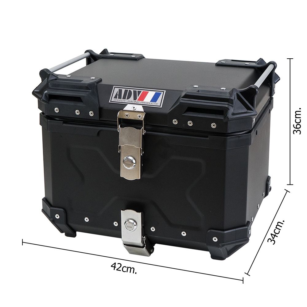 กล่องท้ายเบาะ TOPBOX (ปีบมีเนียม) (ลายX) ADV 45L  (0343)