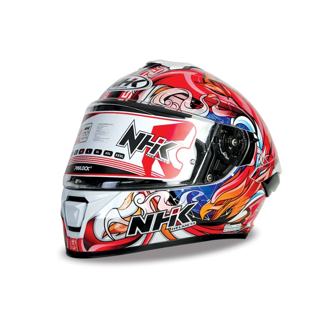 หมวกกันน็อค เต็มใบ NHK Helmet K5R  ⚡Alonso Lopez #8 : Moto2 แว่น2ชั้น มีกระเป๋าแถมให้