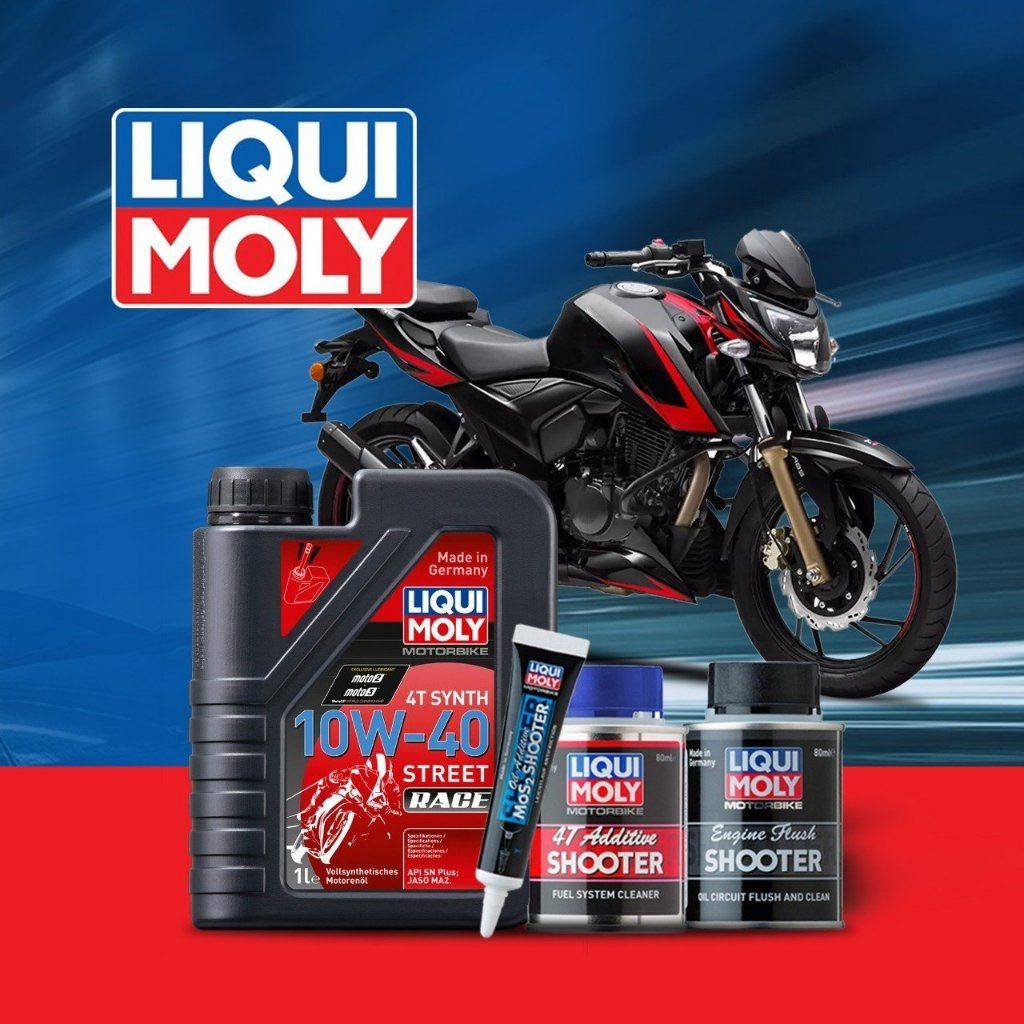 น้ำมันเครื่องFully แท้ LIQUI MOLY 4T SYNTH STREET RACE ขนาด1L น้ำมันเครื่องสังเคราะห์แท้ 100 % สมรรถนสูง