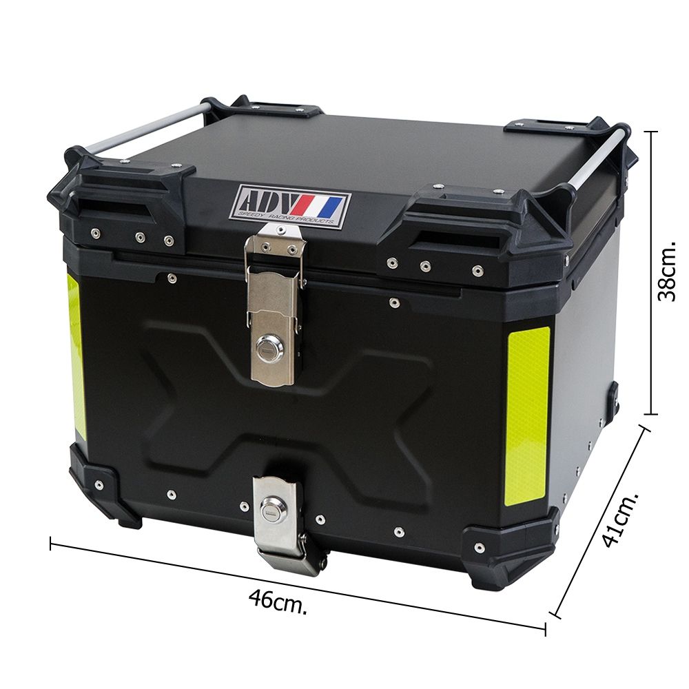 กล่องท้ายเบาะ TOPBOX (ปีบมีเนียม) (ลายX) ADV 55L (0344)