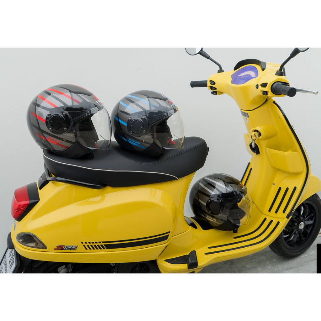 หมวกกันน็อค ครึ่งใบ ZEUS ZS-217 ทรงนักบิน แว่นบังแดด มีแว่นในตัว