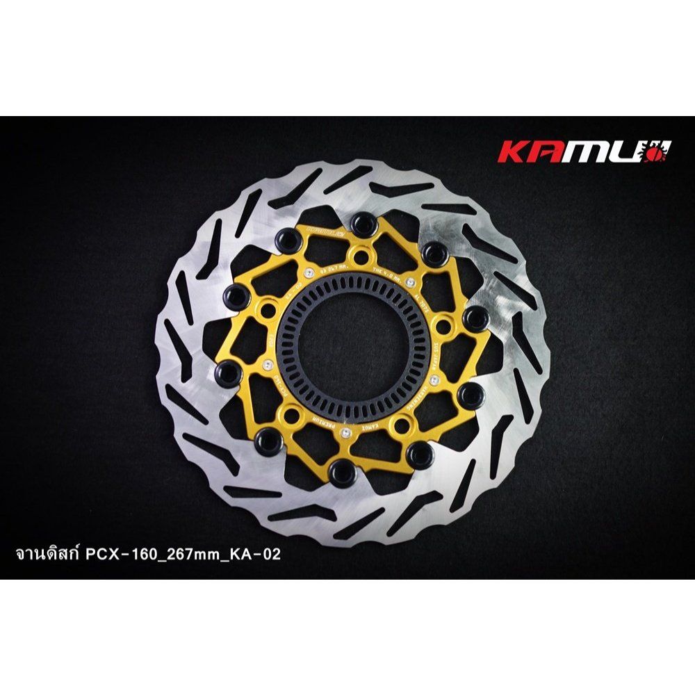 จานดิสก์หน้าpcx160 2024 ABS_267mm_ลาย KA-02 KAMUI (0612)