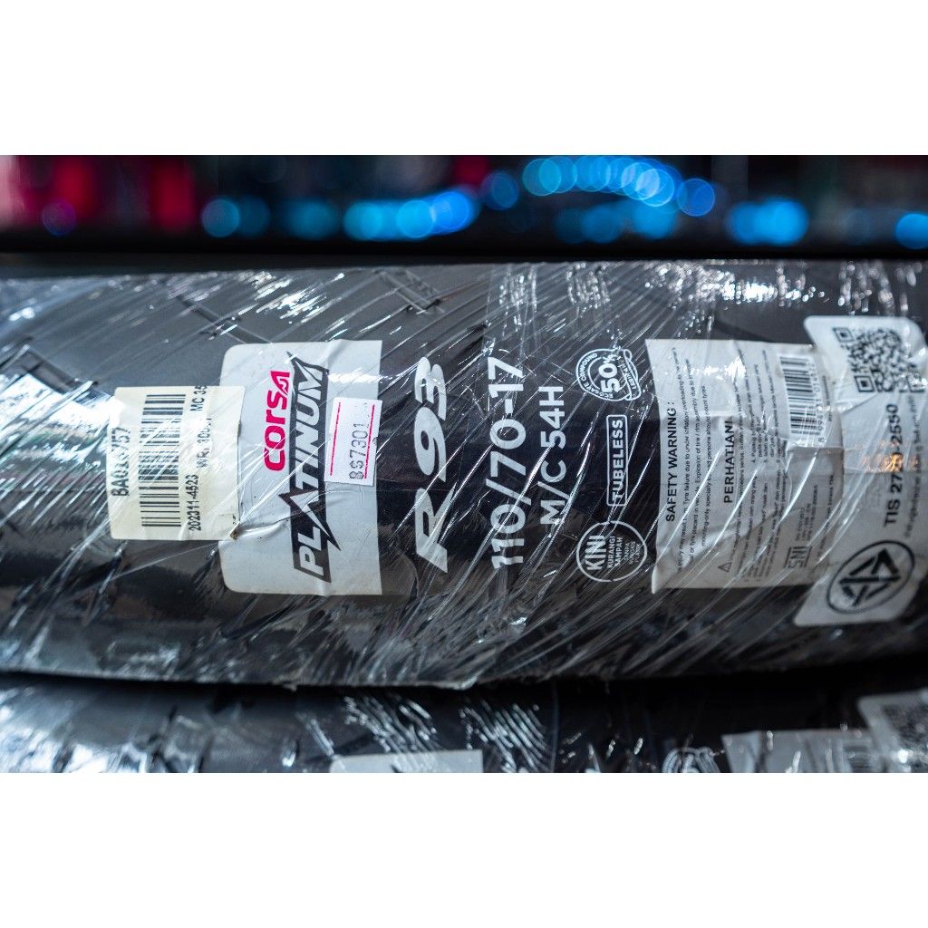 รวมยางนอก CORSA R93 PLATINUM ขอบ17 ปี25 ไซส์110-120-130-150-160 ยางสปอร์ต ให้การยึดเกาะ คล่องตัวสูงในเมือง