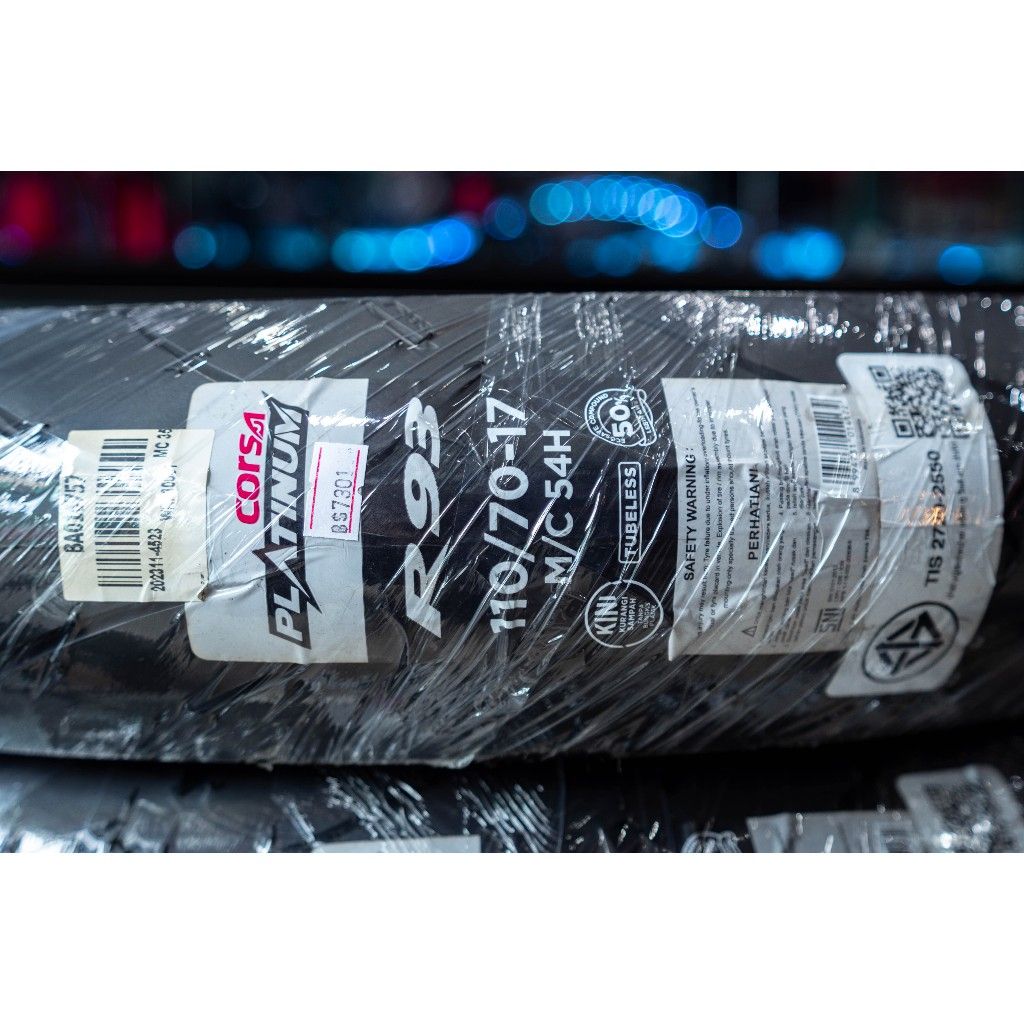 รวมยางนอก CORSA R93 PLATINUM ขอบ17 ปี25 ไซส์110-120-130-150-160 ยางสปอร์ต ให้การยึดเกาะ คล่องตัวสูงในเมือง