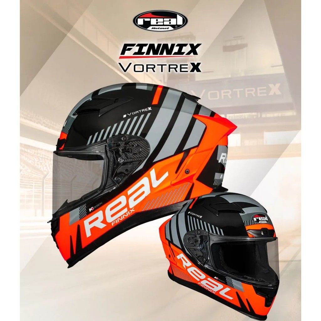 **.หมวกกันน็อครุ่นใหม่ล่าสุดจากหมวกกันน็อค Real FINNIX VORTREX(H026)