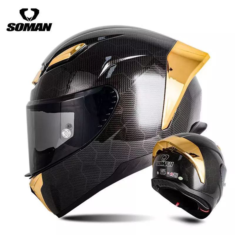 **.หมวกกันน็อค Soman SM973 เป็นหมวกกันน็อคเต็มใบสไตล์สปอร์ตมีน้ำหนักเบา นวมใส่สบาย และรองรับการติดตั้งบลูทูธ (H020)
