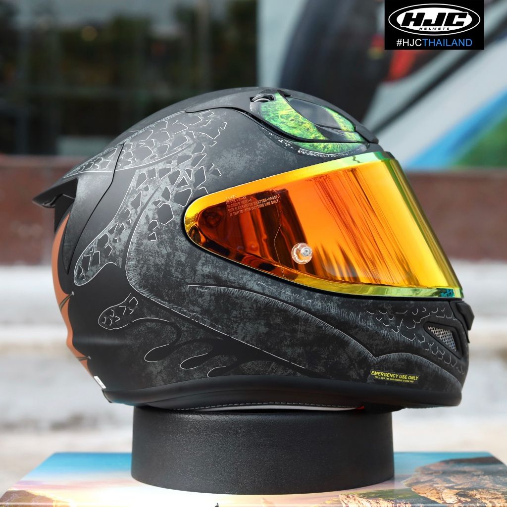 **.หมวกกันน็อค ลายใหม่ HJC RPHA12 TOOTHLESS II MC4SF, KRAKEN MC28 รุ่นท๊อป(H031)