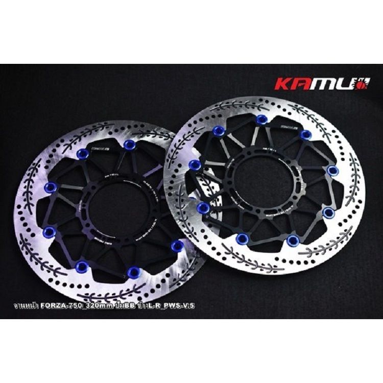 จานหน้า FORZA-750 320 มิล.ลาย PWS-V.5 สำหรับปั๊ม BREMBO KAMUI (0605)