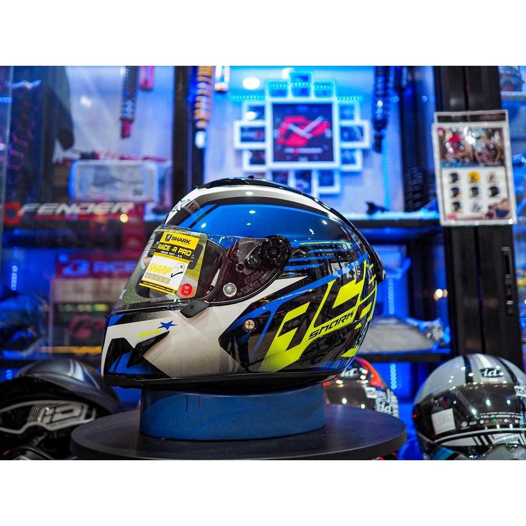 หมวกกันน็อค SHARK RACE-R PRO ASPY BLACK BLUE YELLOW *สอบถามก่อนซือ