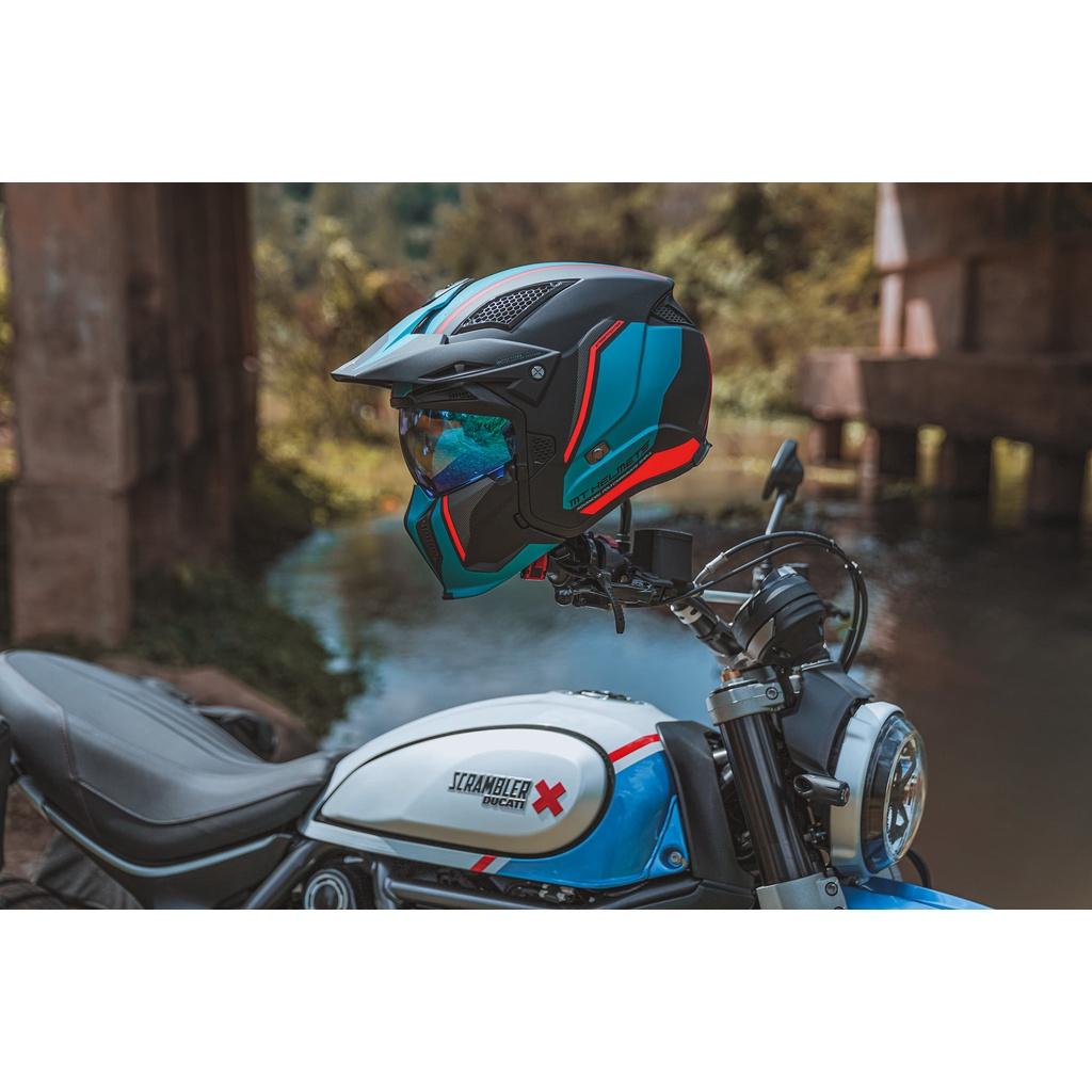 NEW!!2022 หมวกกันน็อค MT รุ่นSTREETFIGHTER SV TWIN 🇪🇸 หมวกสายสตรีท มีแว่นกันแดด ถอดคางได้ ถอดแก๊ปบนได้