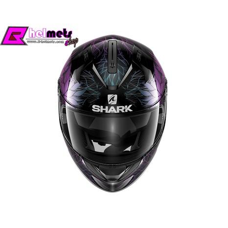 หมวกกันน็อค Shark Ridill Nelum (KXK) ดำ-ม่วง สีเหลือบ*สอบถามก่อนซือ