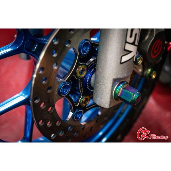 บูชดุมล้อหน้า อลูมิเนียม CNC LEAD-125 CR RACING บู๊ชล้อหน้า